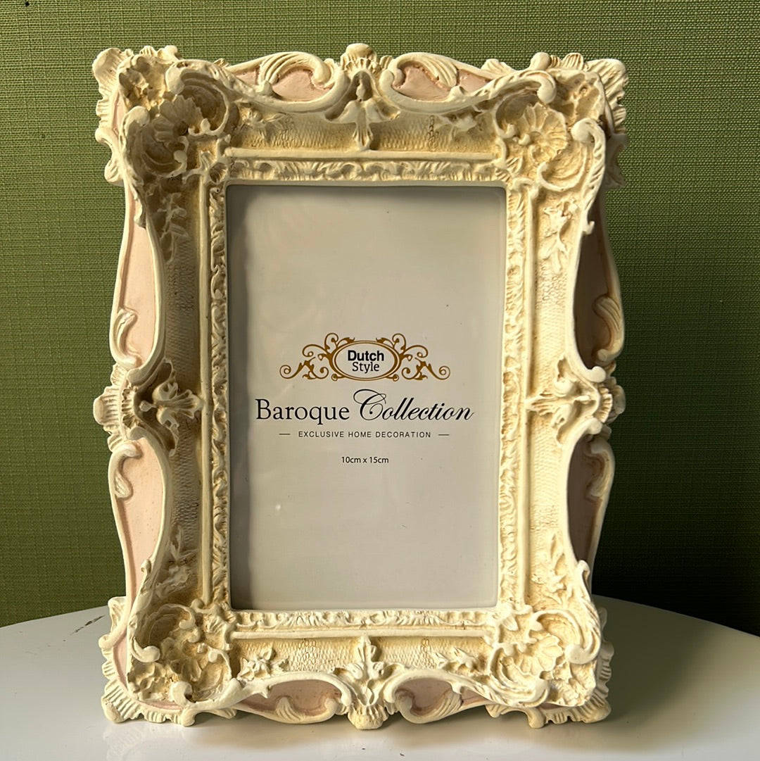 LUPIA - Cornice Portafoto In Legno Da Parete Shabby Chic GREY Grigia - Foto 5