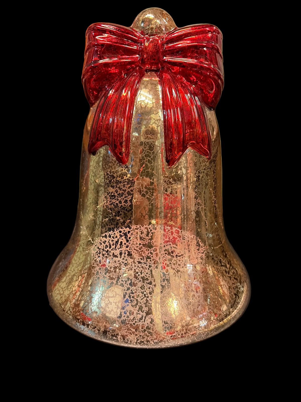 Campana di vetro natalizia che gira con luci