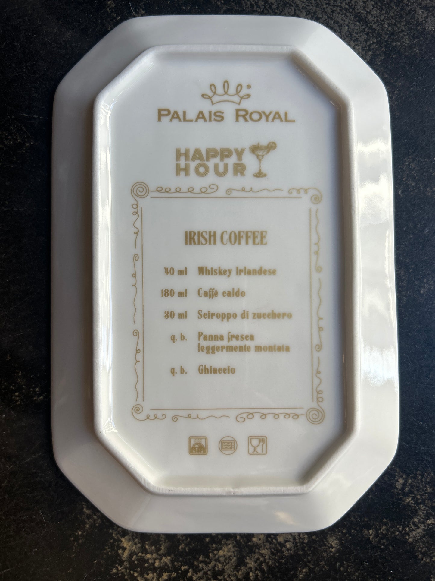 Vuotatasche portasalatini Lettera I Irish coffee