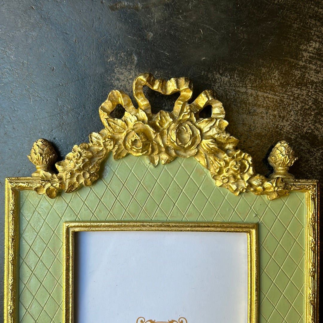 Cornice portafoto verde fiocchi