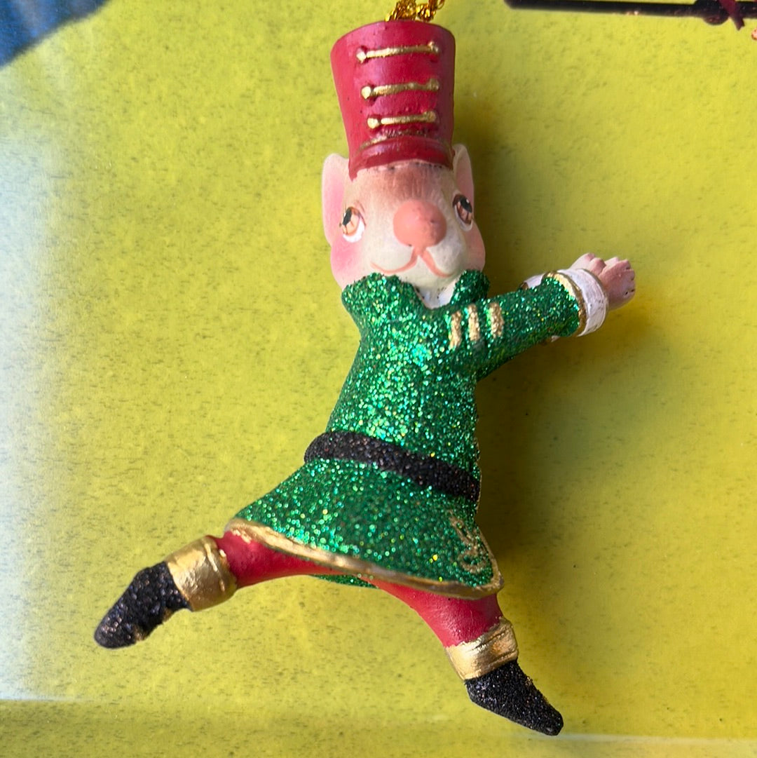 Topolino verde ornamento albero di Natale Goodwill