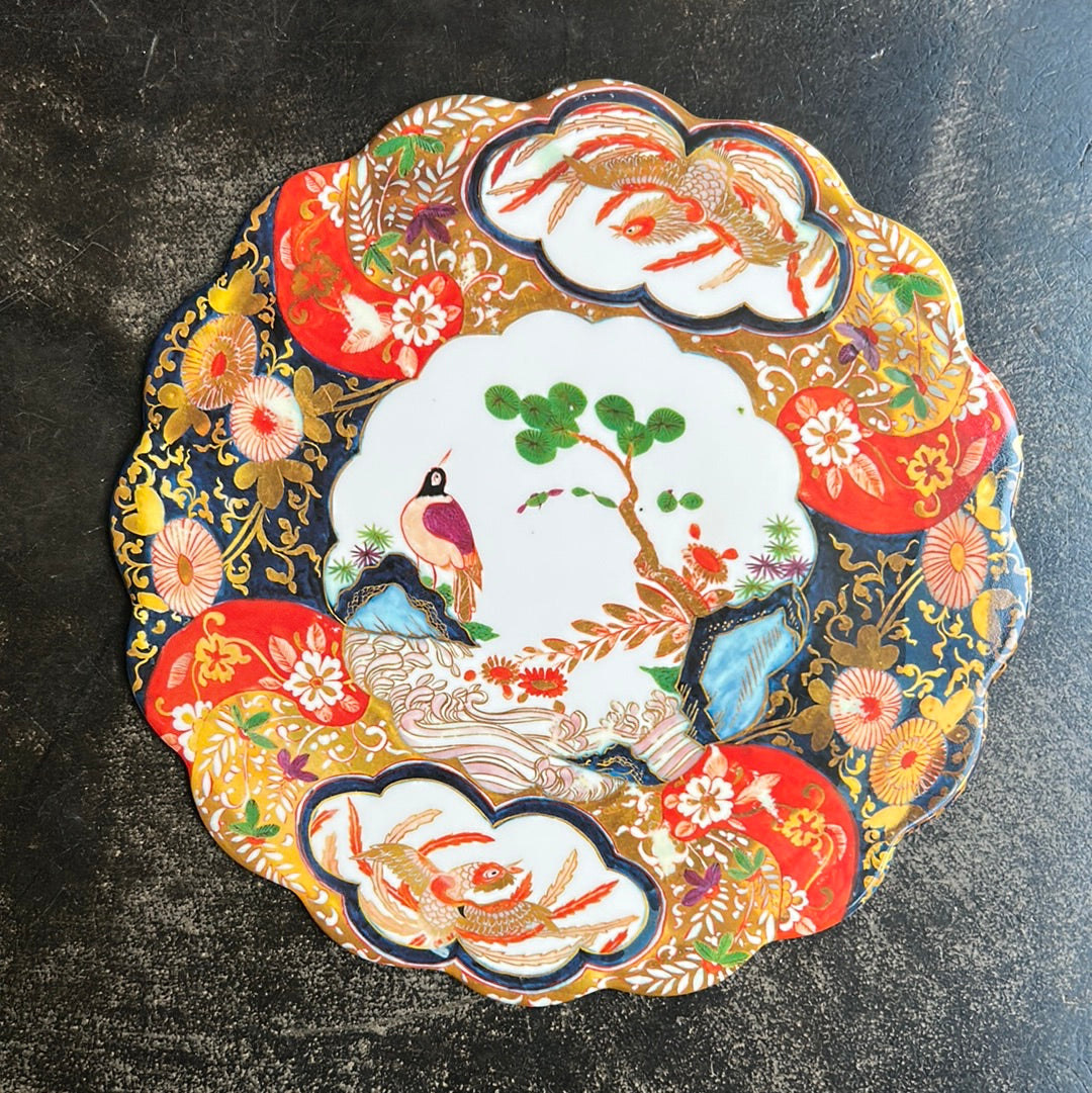 Vito Nesta Illusions bird fruit charger or chinese plate
