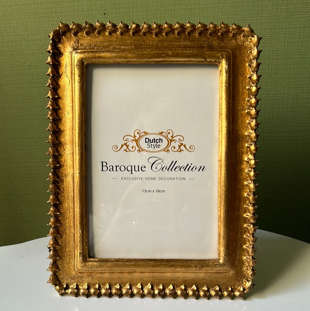 Gold bell photo frame