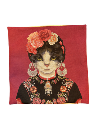 Copricuscino Gatto Frida Khalo