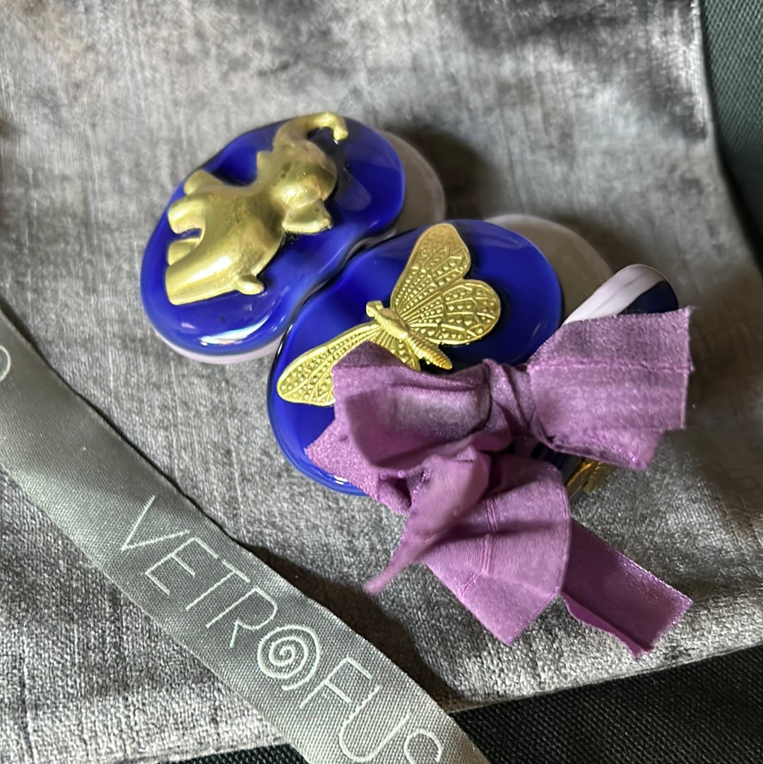 Bracelet ovale Daniela Poletti en verre de Murano fondu cm 5 h disponible sur Violet