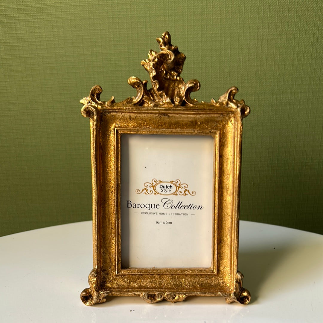Small gold photo frame