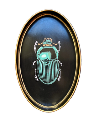 Vassoio ovale les ottomans bug fondo nero