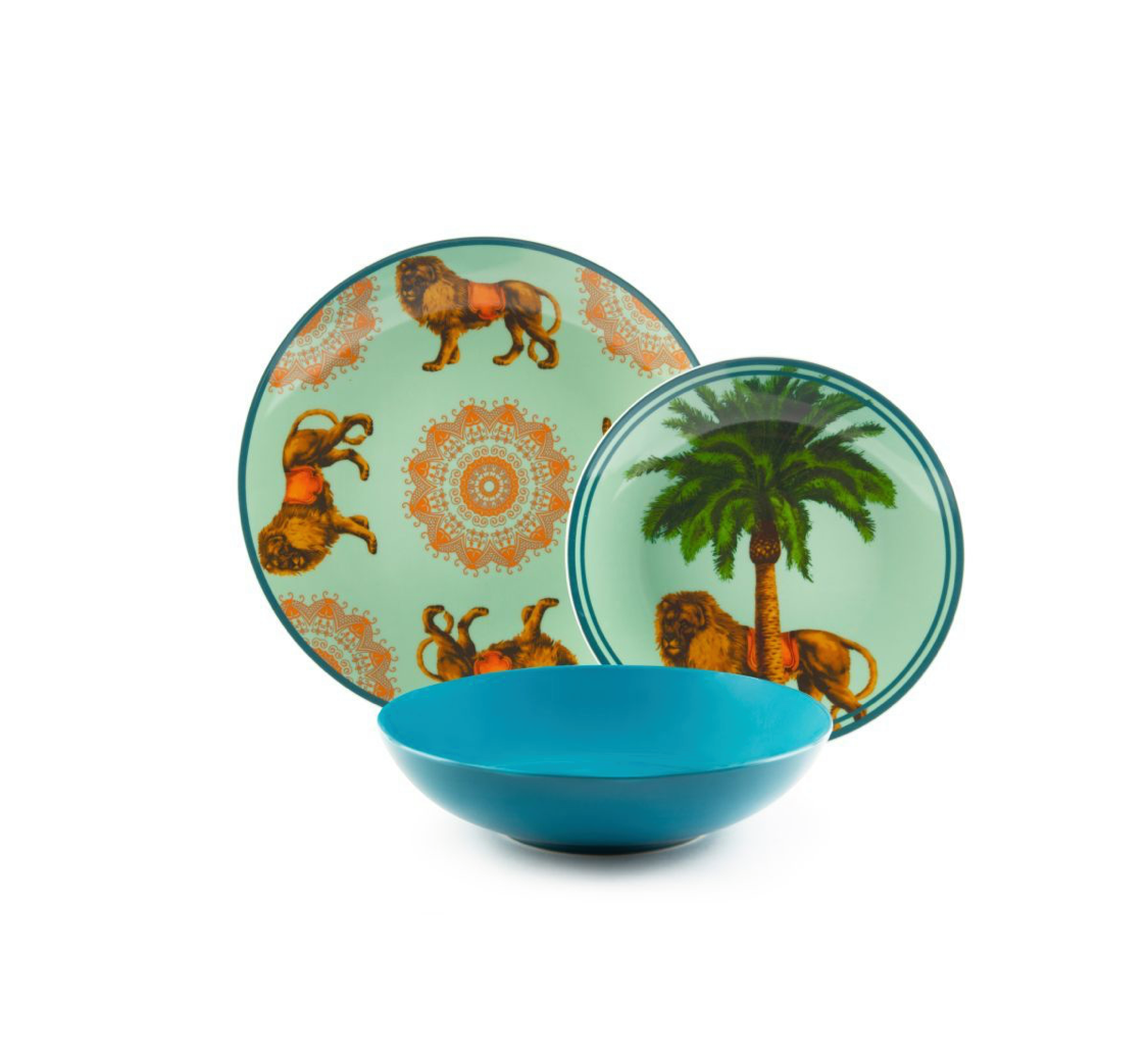 Servizio tavola per 6 persone Il circo di Marrakech