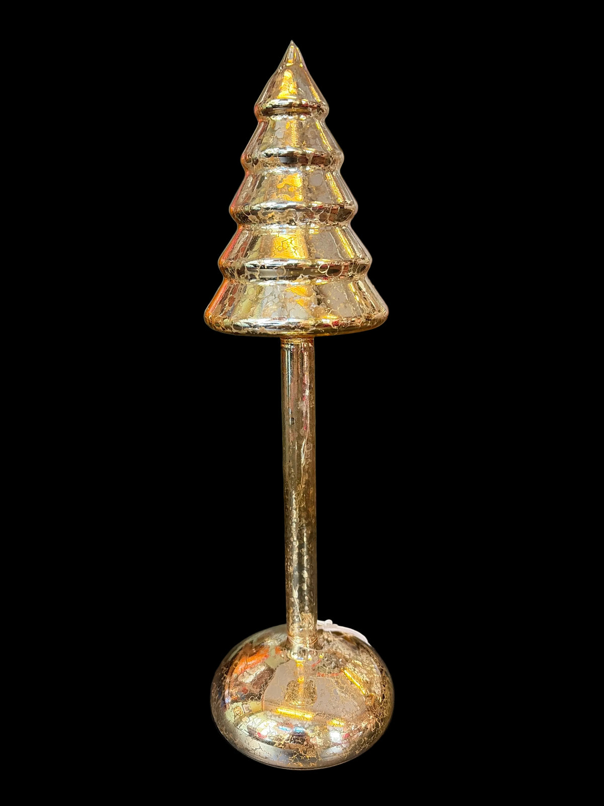 Albero in vetro illuminabile cm 25 piccolo