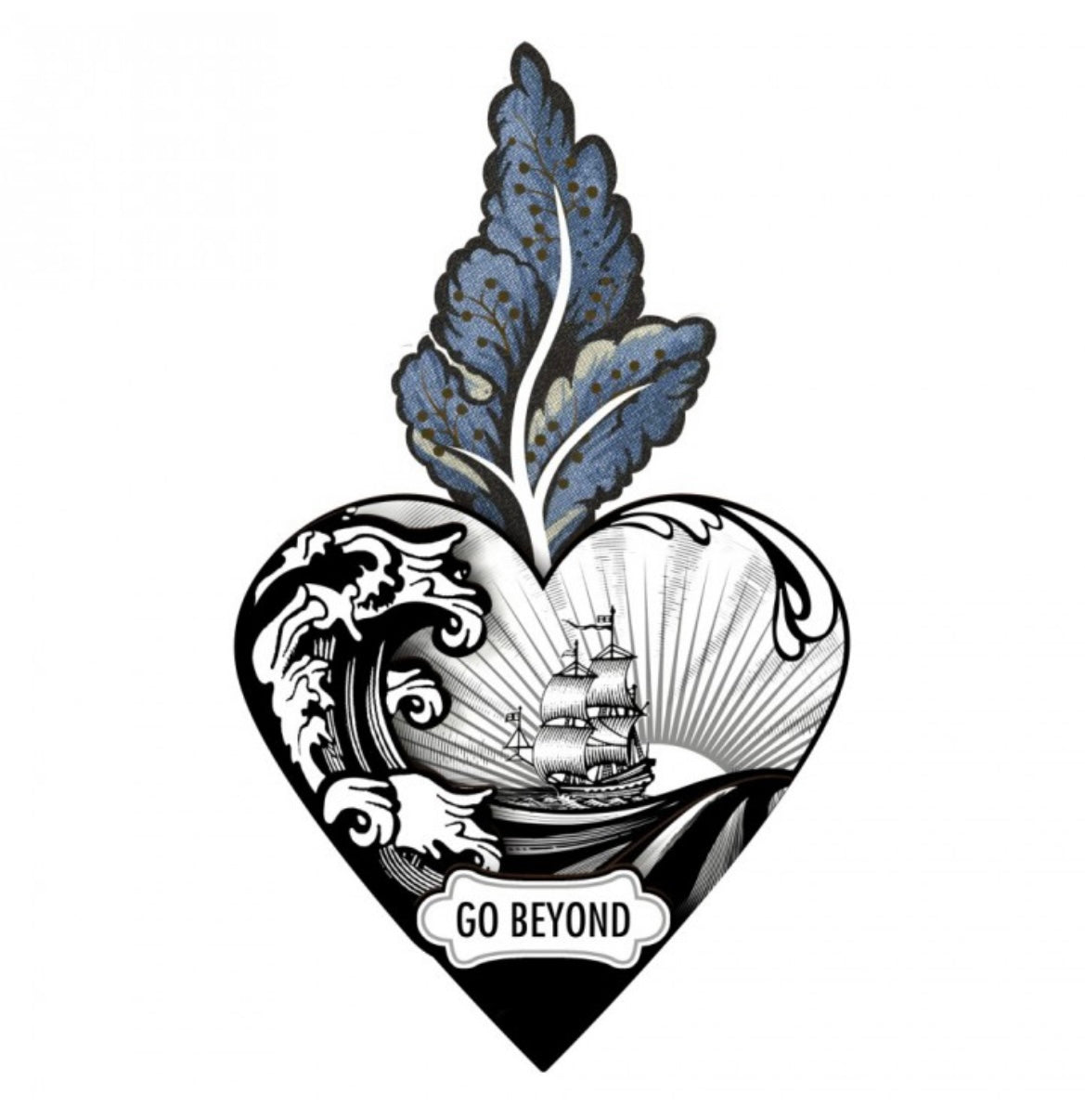 Cuore ex voto Go beyond ( supera)