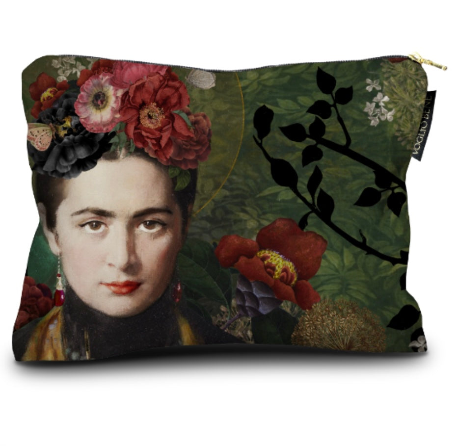 Carmen Vobene velvet cosmetic bag