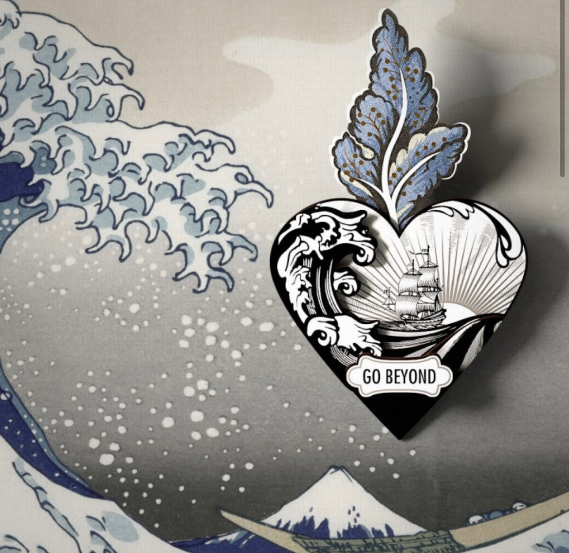 Cuore ex voto Go beyond ( supera)