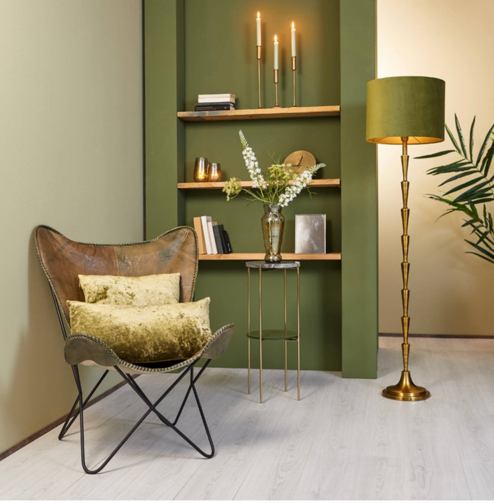 Base per lampada da terra oro scuro Butia