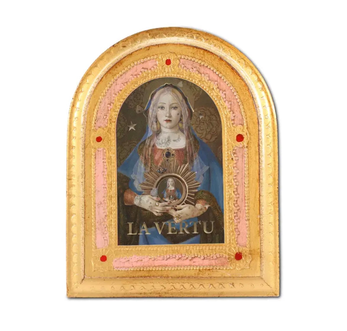 Tavola religiosa in legno La Vertu Vogliobene art