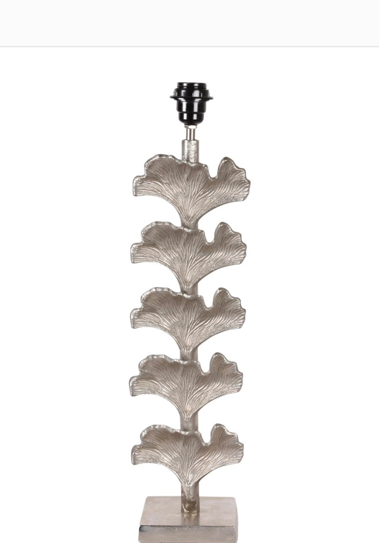 Base lampada Gingko argento