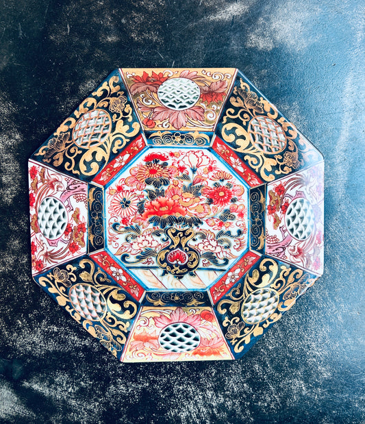 Sottopiatto Vito Nesta Illusions Chinese blu rosso