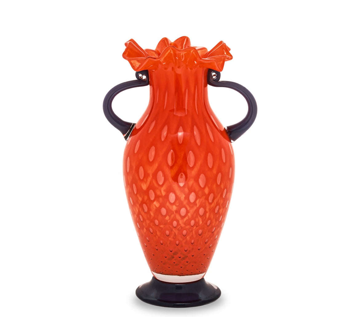 Vaso color arancio di Murano