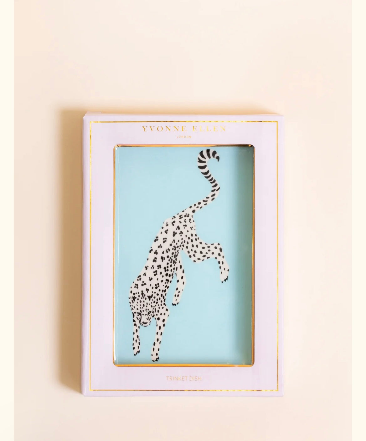 Yvonne Ellen leopard rectangular jewelry plate