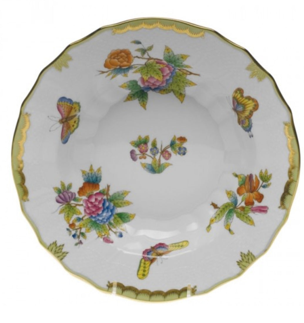 Piatto fondo Herend decoro VBO forma rocaille