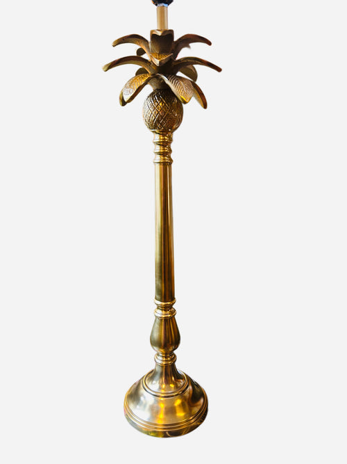 Base lampada in metallo dorato h cm 68 ( senza paralume)