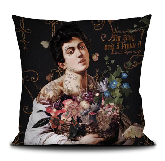 Cuscino in velluto Voglio bene I’ m sexy