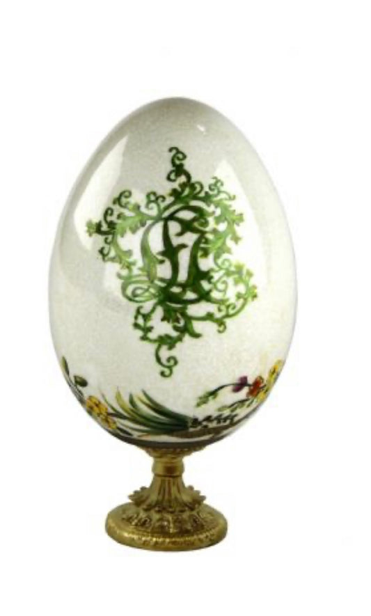 Uovo medio Jardin en fleur con base