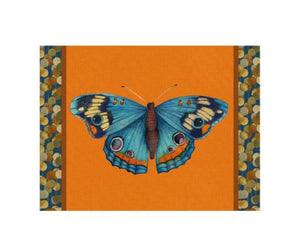 Tovaglietta rigida cm 39 x 29 arancio Farfalla Junonia