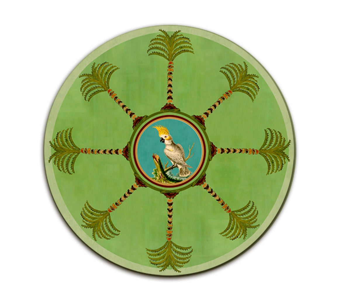 Sottopiatto Zanzibar fondo verde