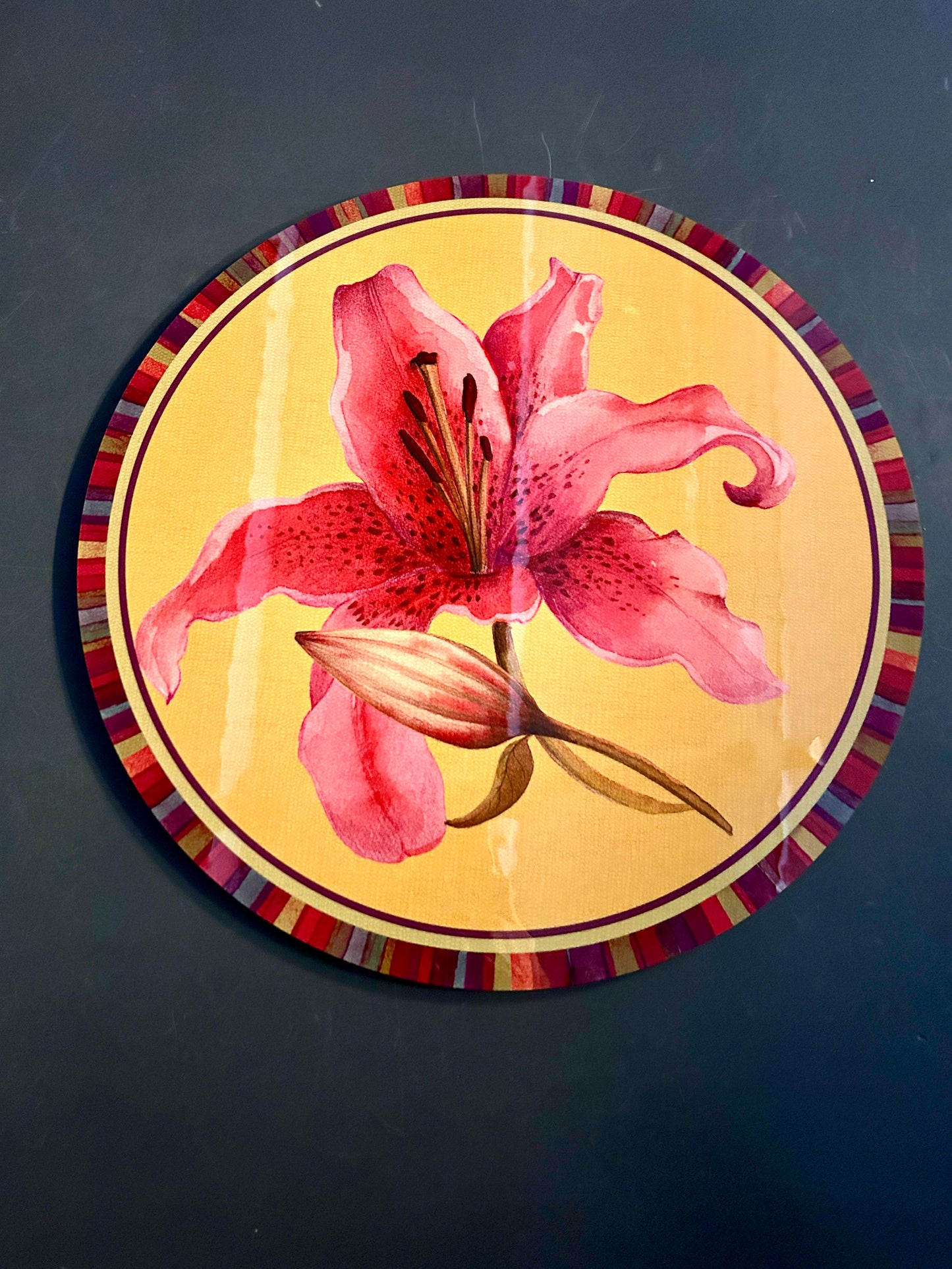 Sottopiatto Giglio giallo l’ Oca nera