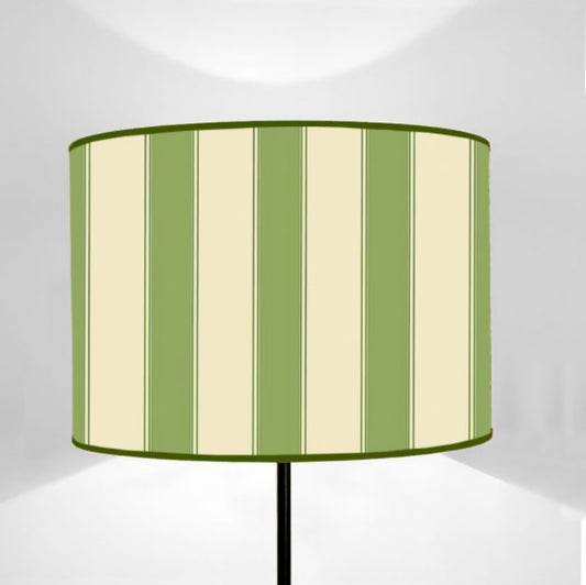 Paralume cilindrico Parati righe verdi