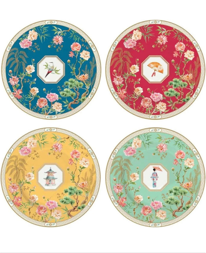 Set 4 piattini dolce Jardin d’Orient con scatola regalo