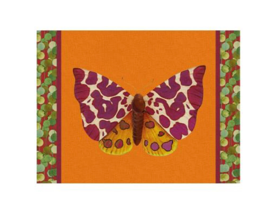 Tovaglieri rigida arancio 39 x 29 Farfalla Caia