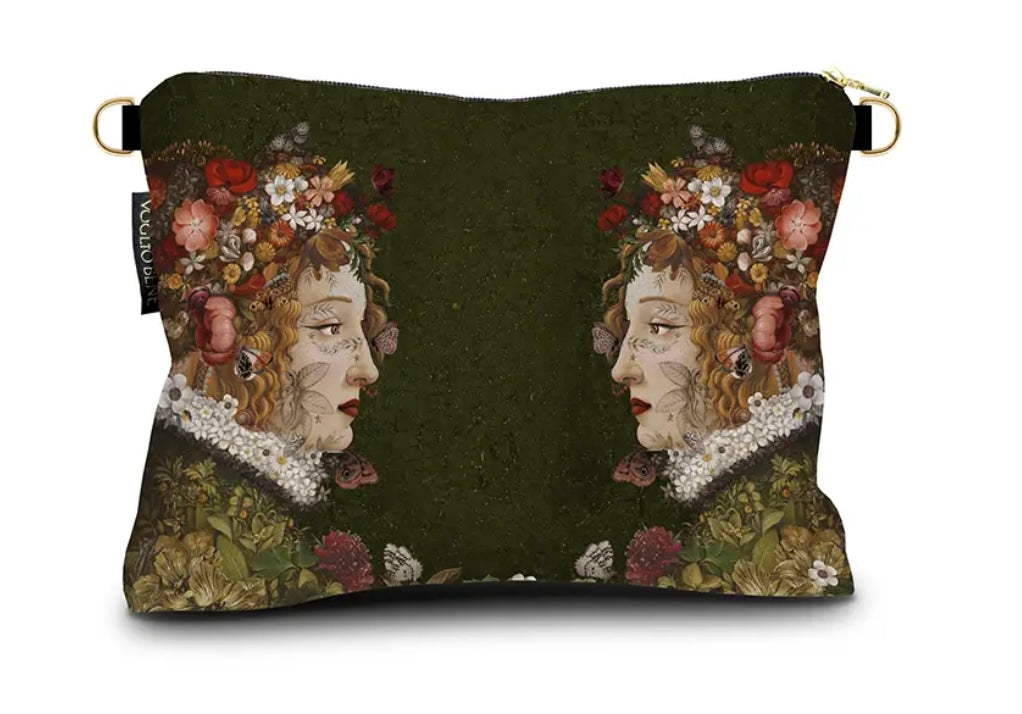 Trousse grande con ganci Flora Voglio bene art