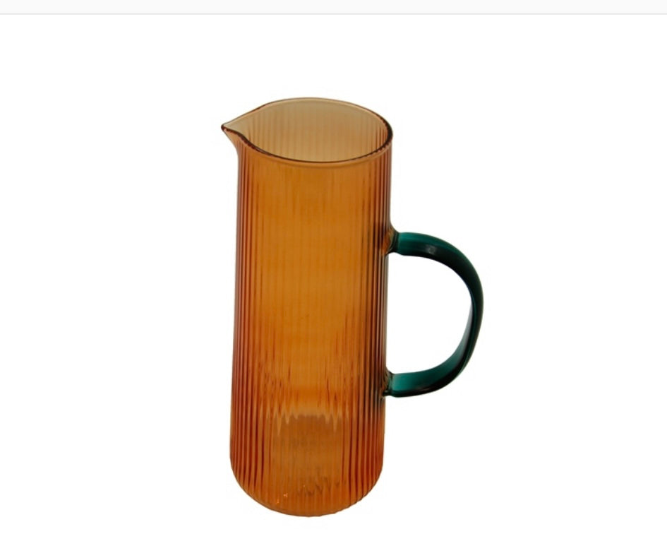 Cruche orange et verte