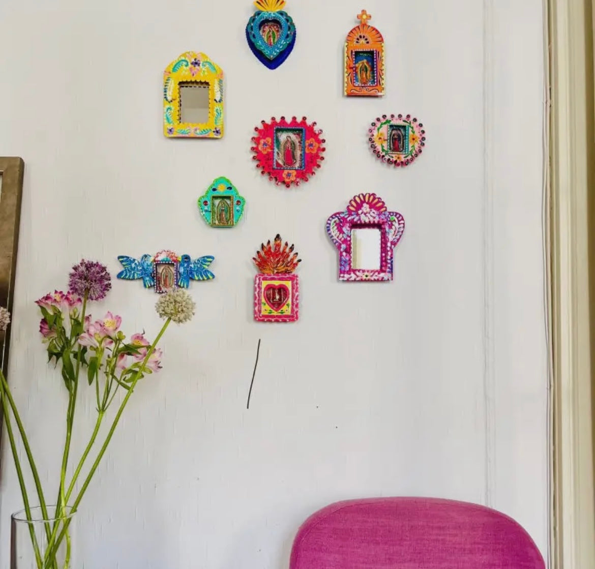 Sanctuaire de dévotion artisanal mexicain Vierge de Guadalupe