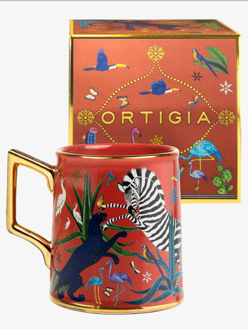 Tazza in ceramica Corallo grande Ortigia