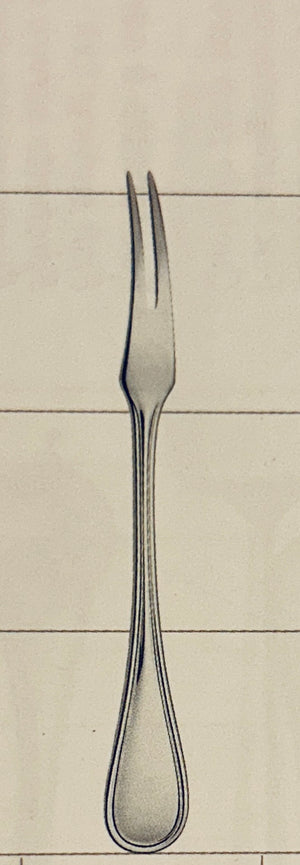 Forchetta a due denti antipasti, crostacei e lumache Christofle Albi set di 12