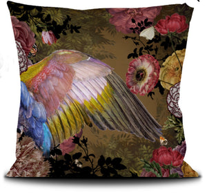 Coussin carré en velours San Marco Vobene