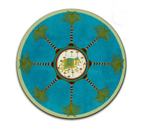 Sottopiatto Zanzibar turchese