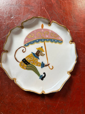 Bread plate or monkey jewelry box