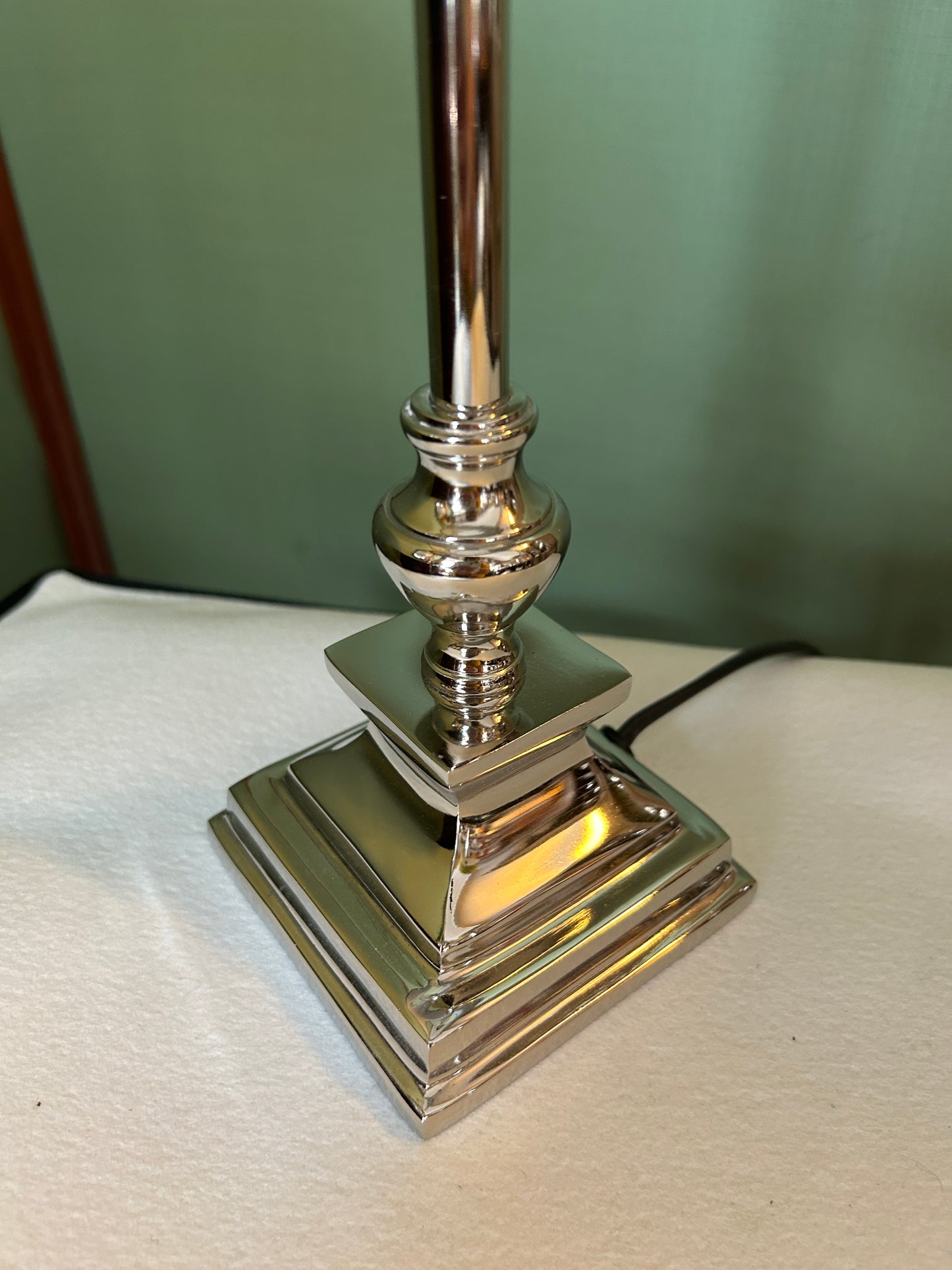 Lampada in acciaio con paralume Voglio Bene cm 30