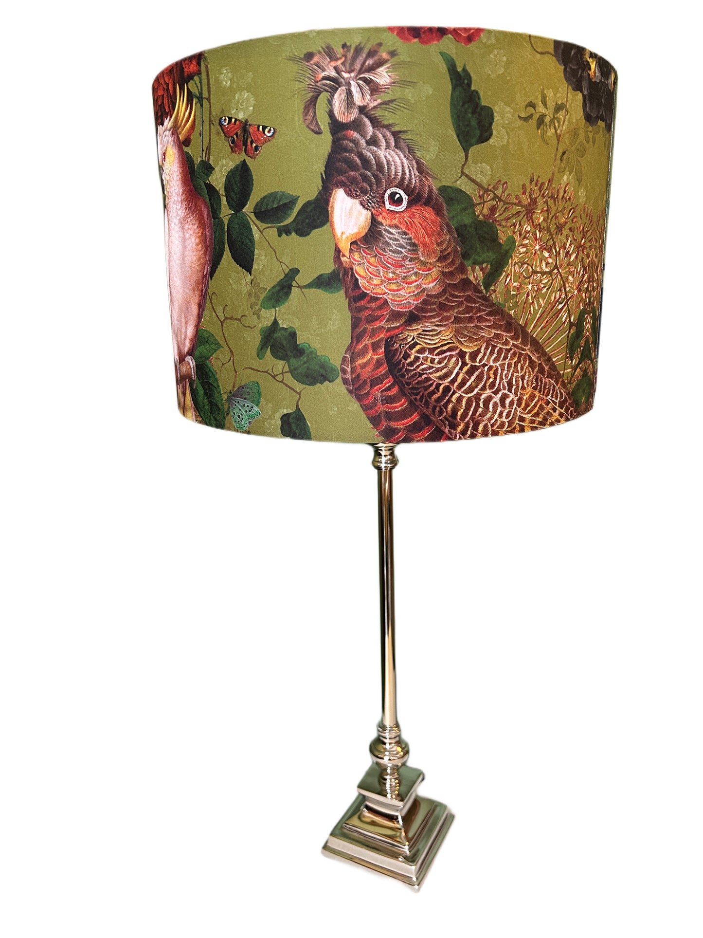 Lampada in acciaio con paralume Voglio Bene cm 30