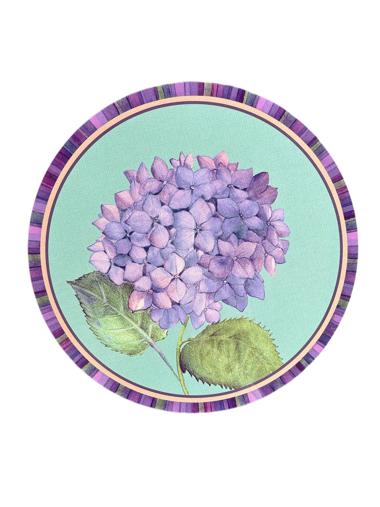 Sottopiatto Ottanio ortensia L’Oca nera