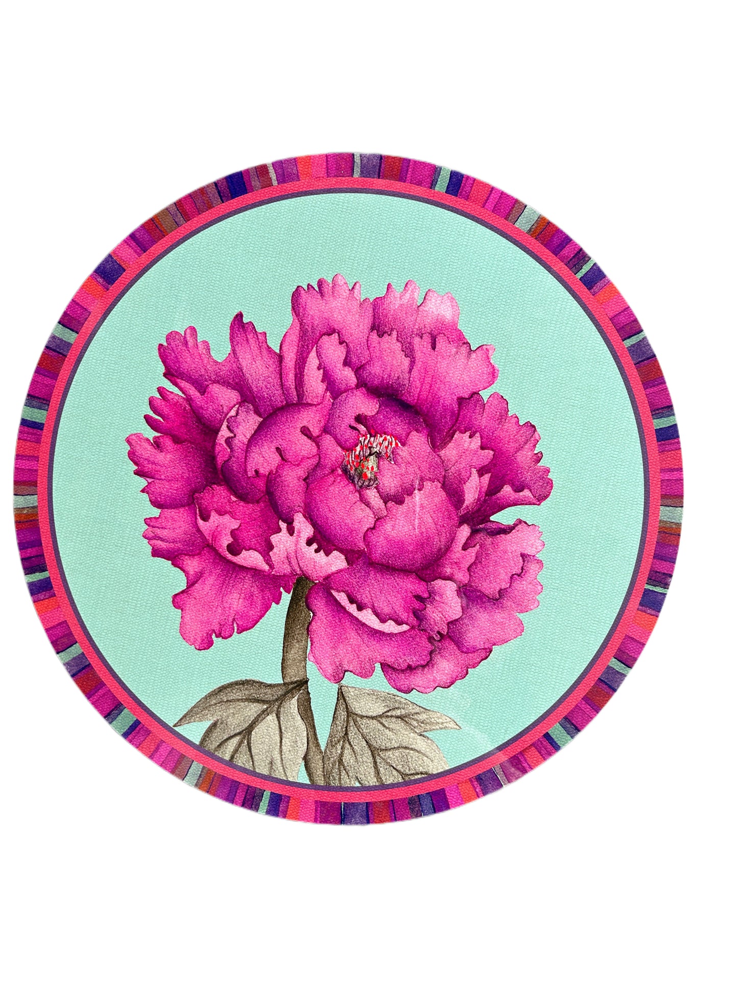 Sottopiatto Ottanio peonia L’Oca nera