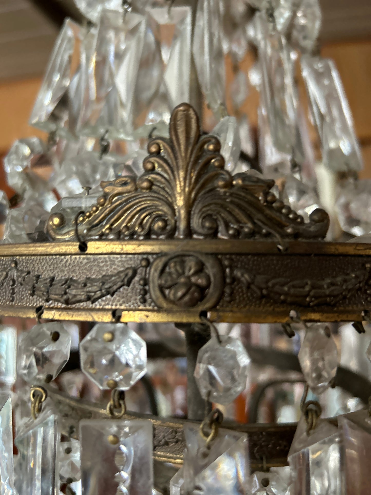 Lampadario Gocce epoca fine 800