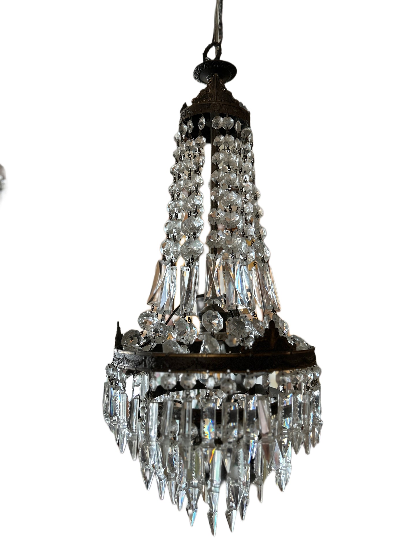 Lampadario Gocce epoca fine 800
