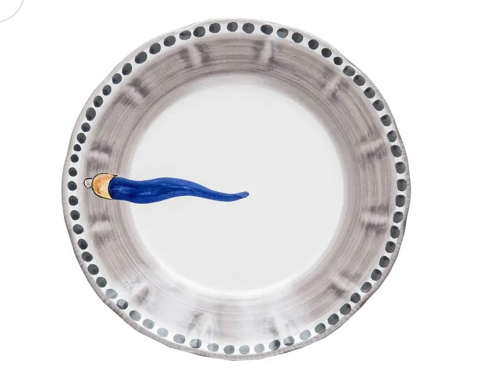 Piatto piano Fortuna Wftb Cornetto blu