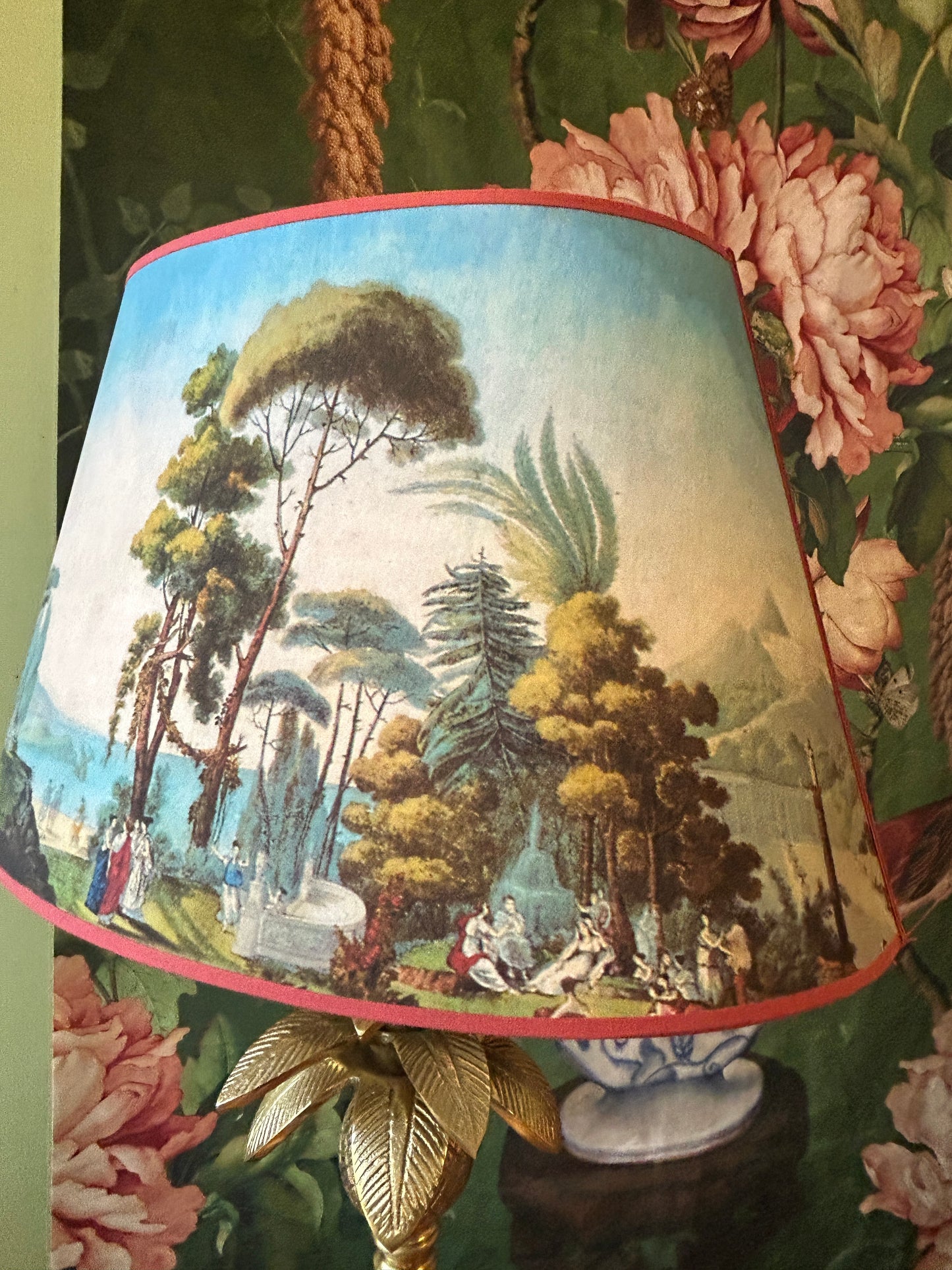 Lampada Palme con paralume ovale Panoramique