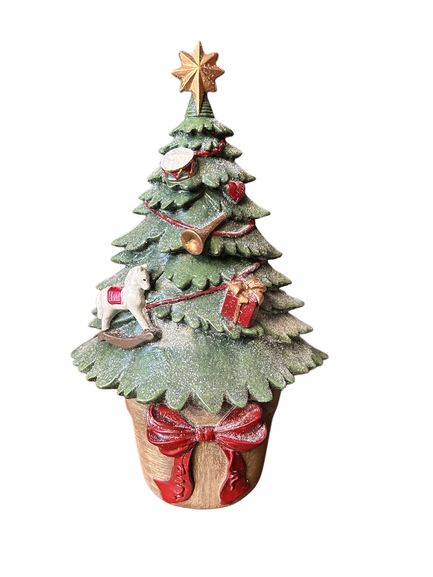 Albero di Natale in resina con vasetto