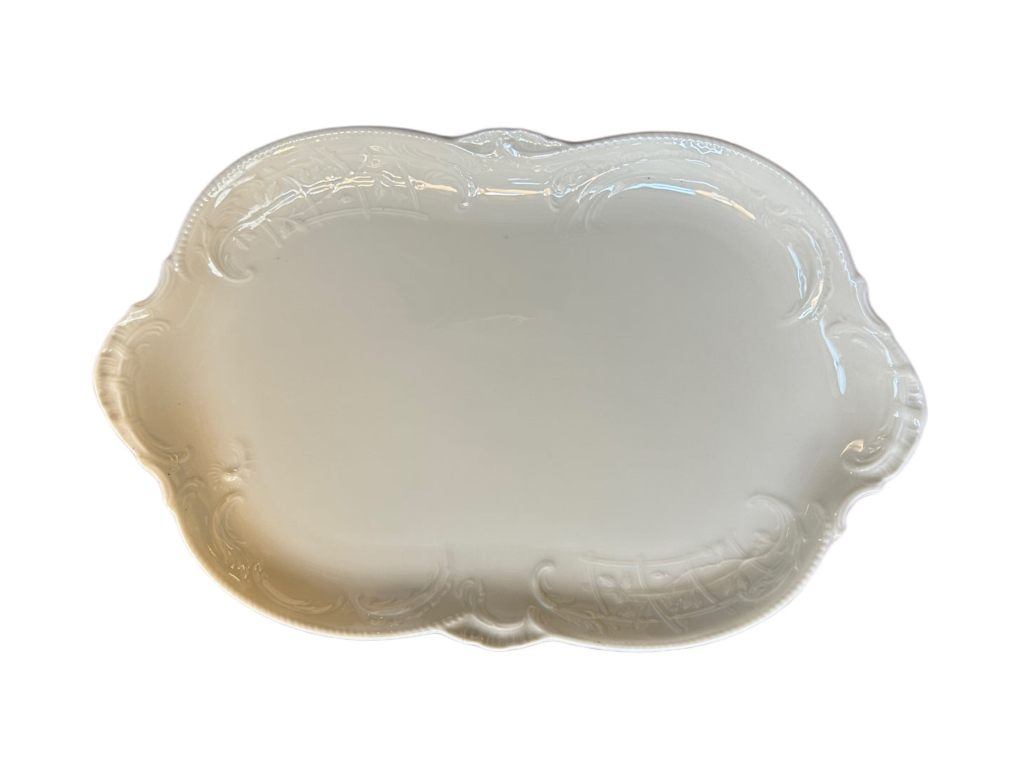 Piatto ovale Sansoucci Rosenthal avorio